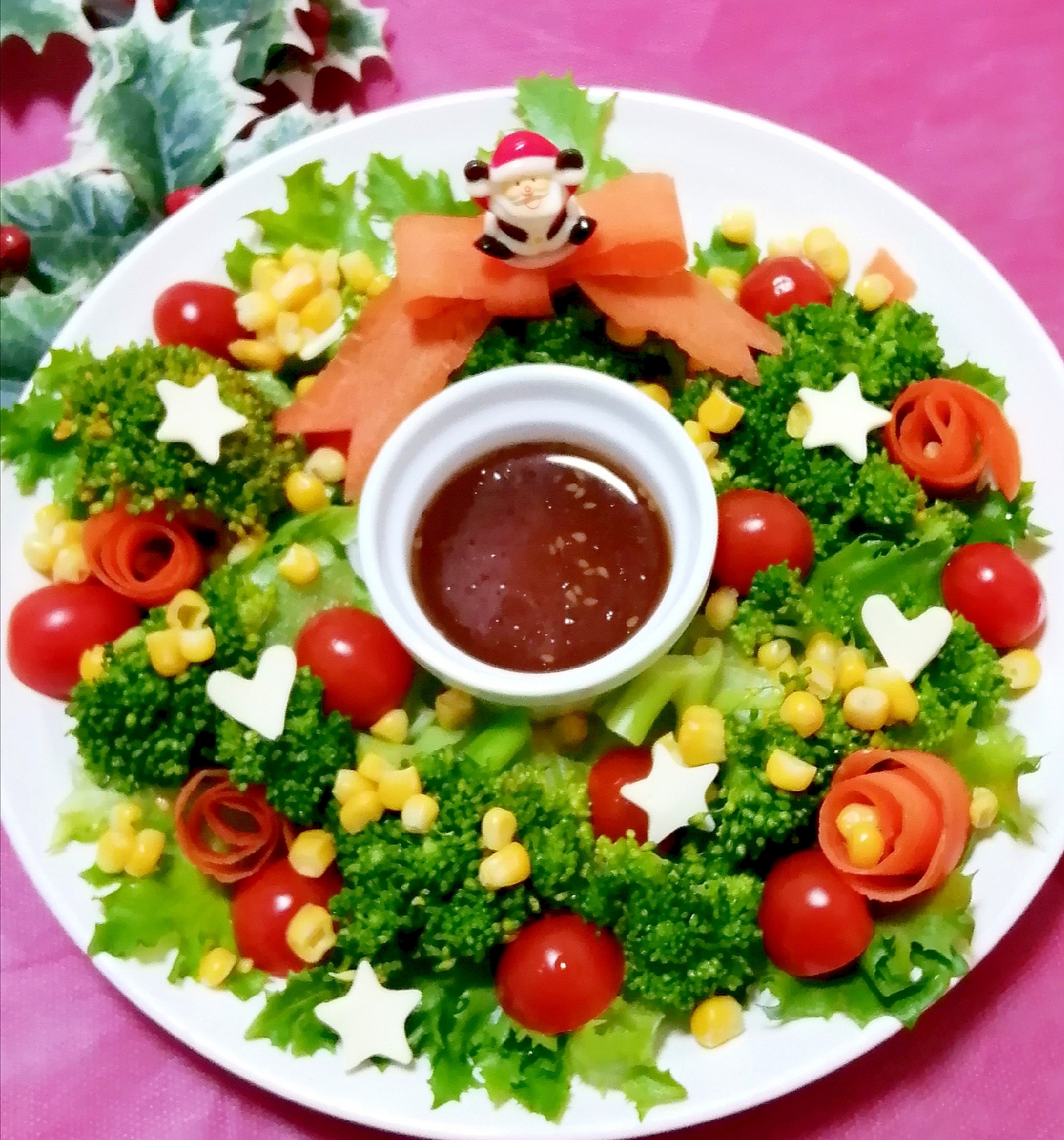 作るの楽しい！☆クリスマスツリーサラダ☆