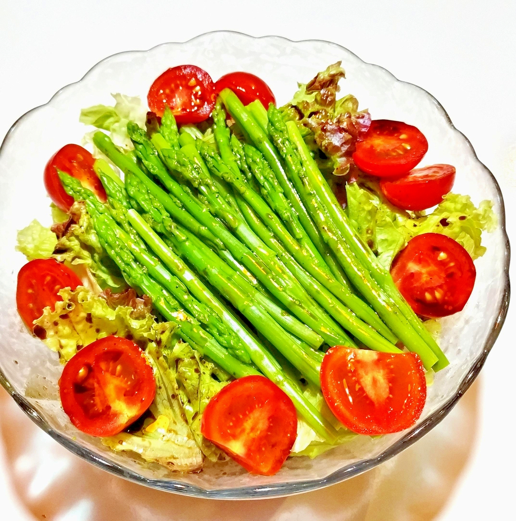 細アスパラのサラダ