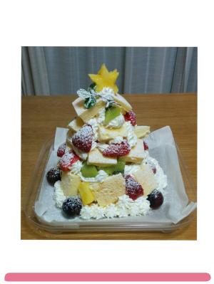簡単可愛いクリスマスツリーケーキ クリスマスケーキ レシピ 作り方 By あおあおまる 楽天レシピ