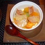 トースターで作るかぼちゃとハムの簡単グラタン