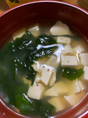 あったか い昔ながらの豆腐とわかめの味噌汁 レシピ 作り方 By とこっちぃ 楽天レシピ