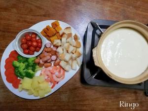 家にあるもので簡単にできるチーズフォンデュ レシピ 作り方 By りんごくんママ 楽天レシピ