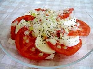 トマトとモッツァレラチーズのマリネサラダ レシピ 作り方 By ミルク白うさぎ 楽天レシピ