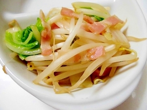 もやしと白菜とベーコンの炒め物 レシピ 作り方 By V るん 0394 楽天レシピ