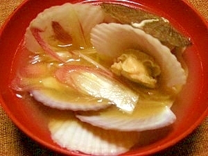 毎日のお味噌汁33杯目 ホタテの稚貝と茗荷 レシピ 作り方 By ブルーボリジ 楽天レシピ