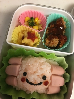 幼稚園 お弁当 可愛いごはん ウーパールーパー レシピ 作り方 By りおなぎママ 楽天レシピ