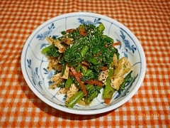 春菊のごま和え