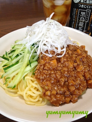 ジャージャー麺です 豪快に混ぜがっつり食べちゃう レシピ 作り方 By ゆんゆんゅん 楽天レシピ