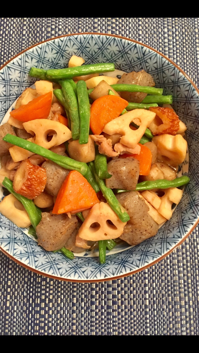 冷凍野菜ミックスで！簡単筑前煮