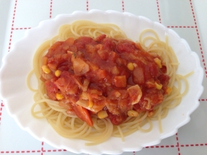 具だくさん 圧力鍋でトロトロ トマトのパスタ レシピ 作り方 By にいさん6011 楽天レシピ