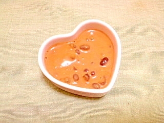 小豆入り黄粉シロップ
