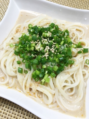 簡単ランチ ピリ辛豆乳ごまダレの冷うどん レシピ 作り方 By Chika San 楽天レシピ