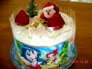 プリキュアクリスマスケーキ レシピ 作り方 By 梨菜20 楽天レシピ