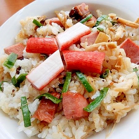 胡椒不要❤合鴨ロースパストラミで炒飯♪（醤油少々）