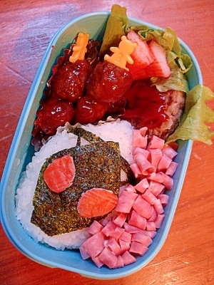 キャラ弁 仮面ライダーフォーゼ弁当 レシピ 作り方 By Abi411 楽天レシピ