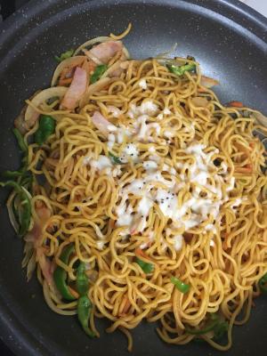 焼きそば麺でチーズナポリタン レシピ 作り方 By シラユカ 楽天レシピ