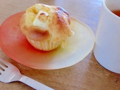 HMで作るクリームチーズとマーマレードマフィン