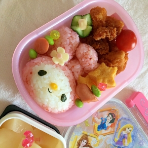 1年生の遠足弁当 梅ご飯でマイメロちゃん レシピ 作り方 By Kuuuma 楽天レシピ