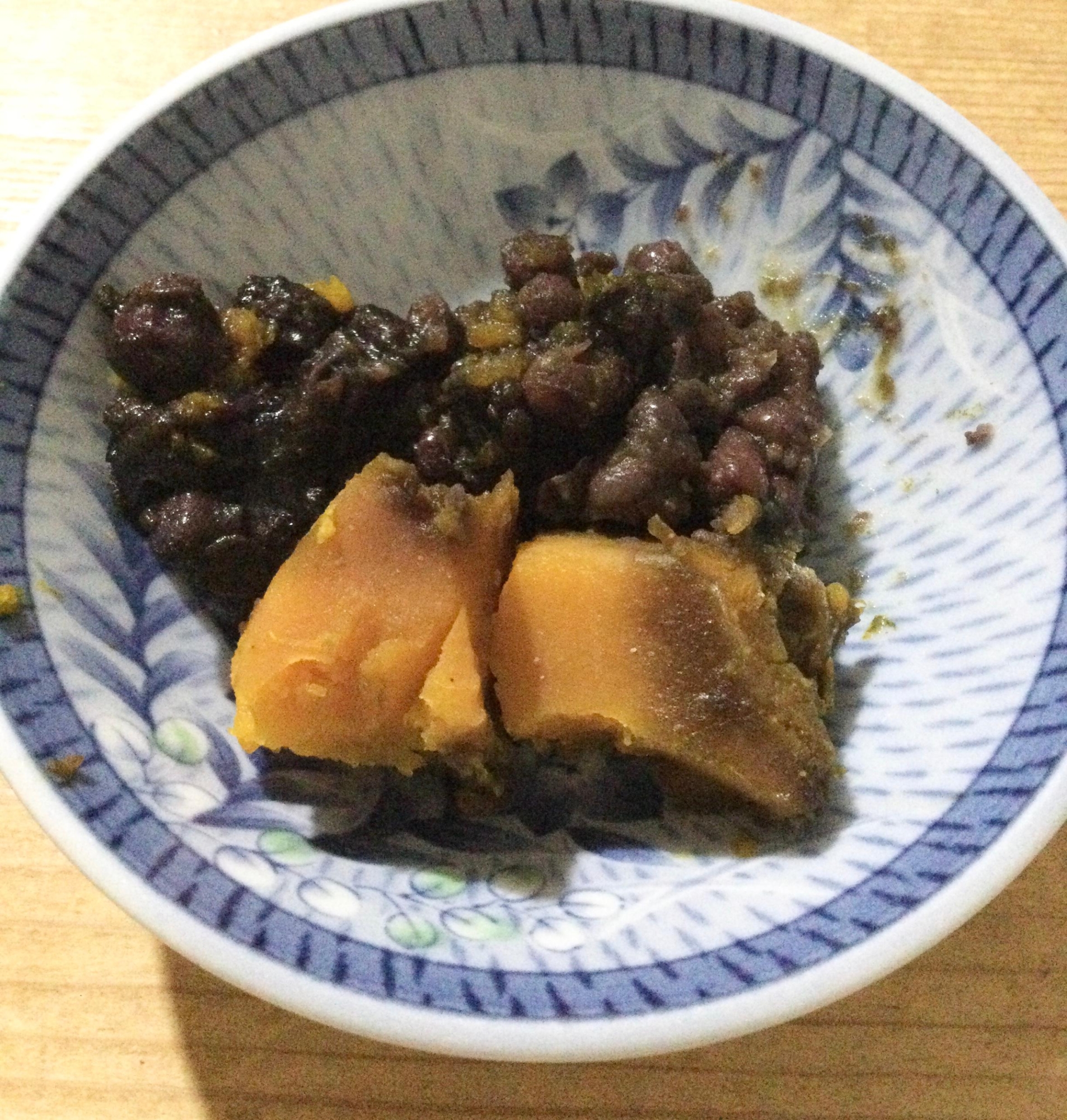 かぼちゃ小豆ブルーベリーの煮物♪