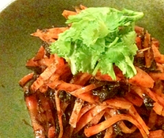 人参ののりつくきんぴら