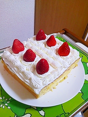 スクエア型で スポンジケーキ レシピ 作り方 By ラ フジノリ 楽天レシピ