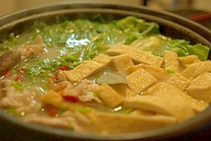 赤から鍋の残りで作る海鮮うどん