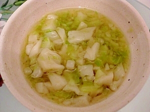 離乳食に はんぺんとキャベツのとろとろスープ レシピ 作り方 By Hottyoi 楽天レシピ