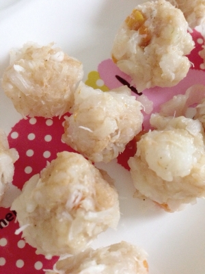 離乳食 白身魚 鯵 入り軟飯握り レシピ 作り方 By みぃゃんっ 楽天レシピ 離乳食 白身魚 鯵 入り軟飯握り レシピ 作り方 By みぃゃんっ 楽天レシピ