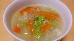 生姜でポカポカ☆食べごたえありの春雨スープ