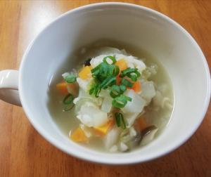 簡単 野菜たっぷりもち麦スープ レシピ 作り方 By Bataco 楽天レシピ