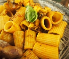 簡単☆鯖缶のトマト味のパスタ♪