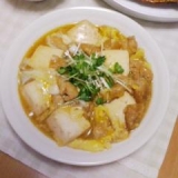 豆腐と油揚げの卵とじ