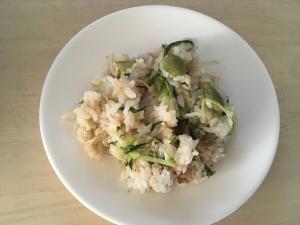 水菜とエノキと枝豆の炒飯 お弁当に レシピ 作り方 By ねこすけ ゆるーく糖質制限中 楽天レシピ