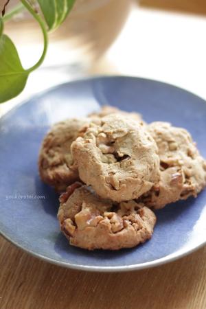 簡単ヘルシー クルミのドロップクッキーをそば粉で レシピ 作り方 By 高之瀬陽子 6か月で 12キロ 楽天レシピ