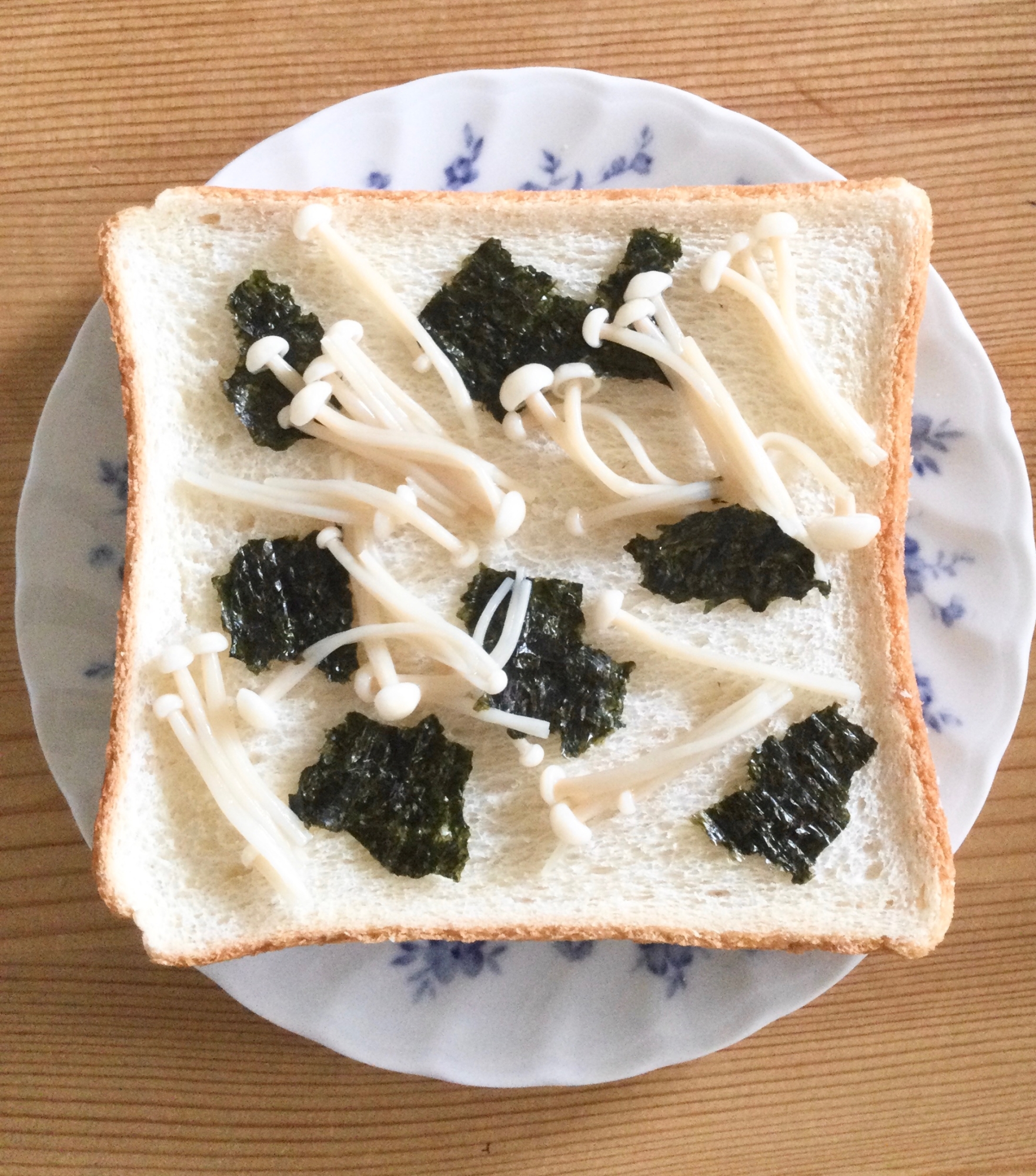 えのき海苔オープンサンド♪