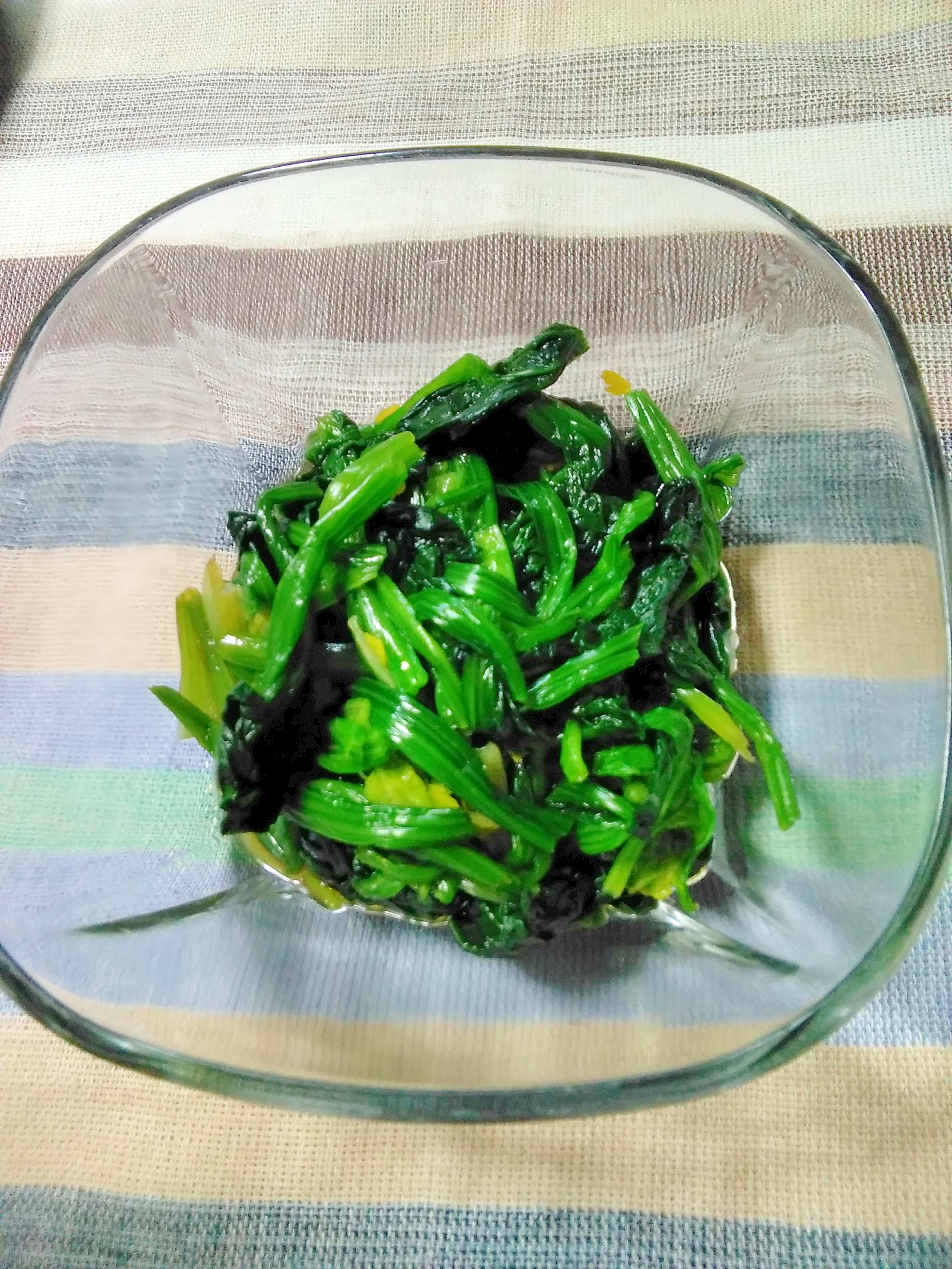 ほうれん草とゆずのお浸し風