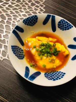 全てレンジで ふんわり卵の甘酢あんかけ レシピ 作り方 By Ma Ma Yu Mi 楽天レシピ