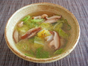 白菜とシイタケの中華スープ レシピ 作り方 By Kon9093 楽天レシピ