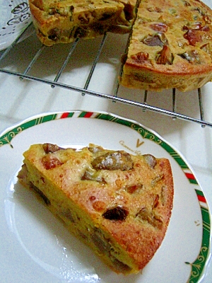 白ナスと味噌の和風ケークサレ