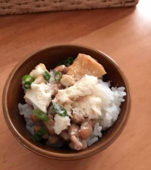 厚揚げと粉チーズの納豆ごはん レシピ 作り方 By ボンド子 楽天レシピ
