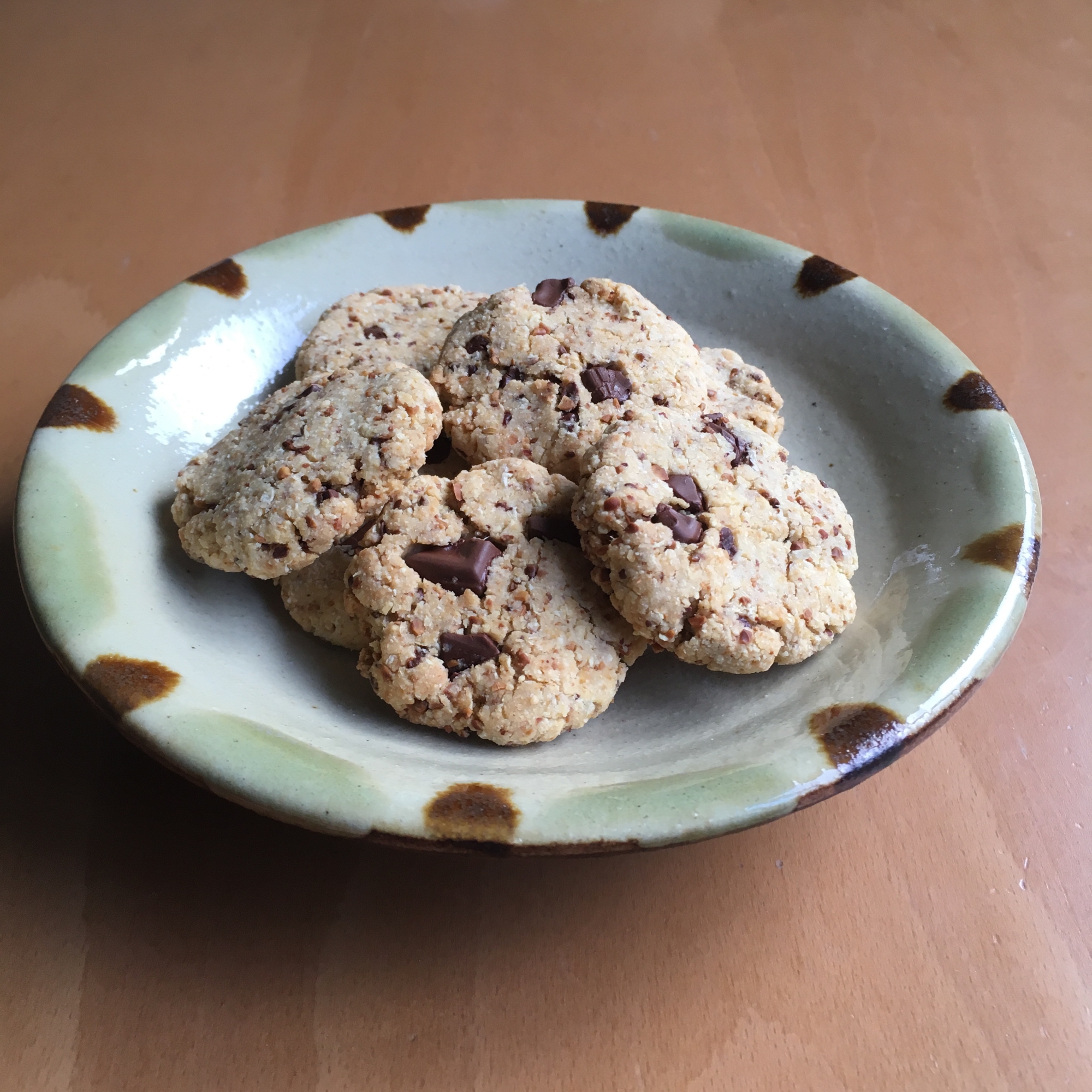 米粉とおからのピーナッツバターのチョコクッキー