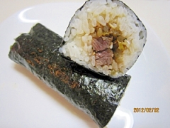 子供のための 牛肉恵方まき