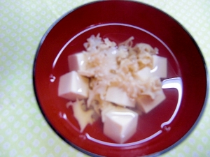 ハナビラタケと豆腐の吸い物 レシピ 作り方 By Hime Tarako 楽天レシピ