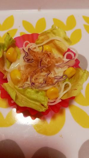 レタスとコーンと紫キャベツのサラダそうめん レシピ 作り方 By みずたまsweet 楽天レシピ レタスとコーンと紫キャベツのサラダそうめん レシピ 作り方 By みずたまsweet 楽天レシピ