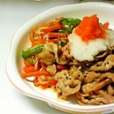 豚肉の和風もみじおろし