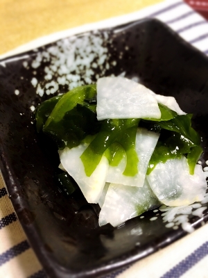 節約野菜レシピ さっぱり 大根とわかめの酢の物 レシピ 作り方 By かみゆか 楽天レシピ