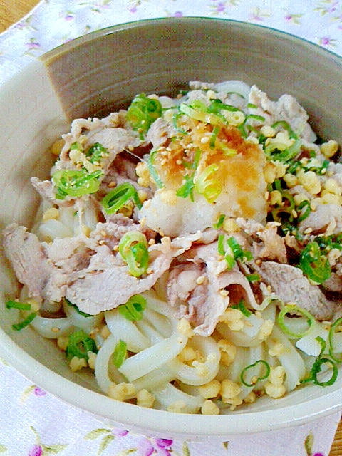 冷しゃぶおろしのぶっかけうどん