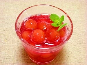 さくらんぼのシロップ漬け♡