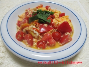 簡単 完熟トマトとチーズのスクランブルエッグ レシピ 作り方 By イク9110 楽天レシピ