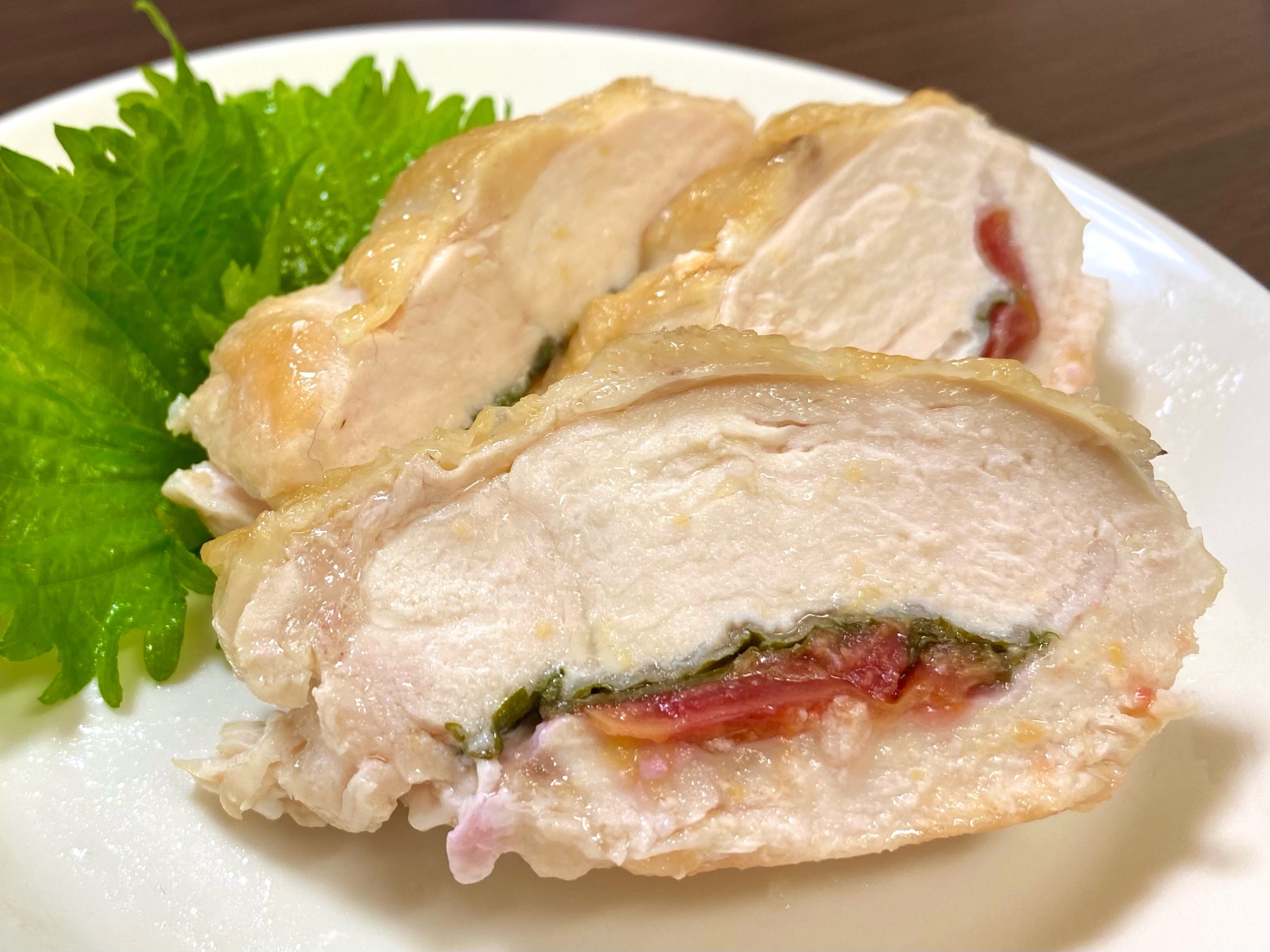 鶏むね肉のさっぱり梅しそ焼き
